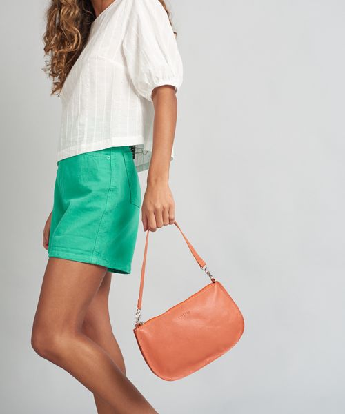 Bolsa Pequena Couro - Ocre