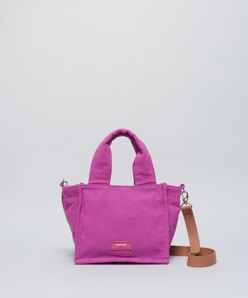 Bolsa Quadradinha Lona - Pink