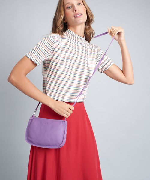 Bolsa Pequena Couro - Violeta