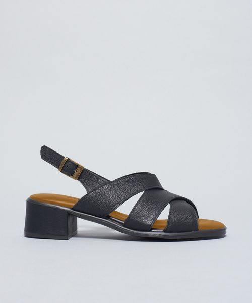 Sandalia Tiras Comfort - Preto