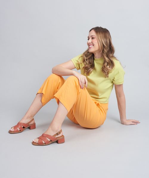Sandalia Tiras Comfort - Ocre