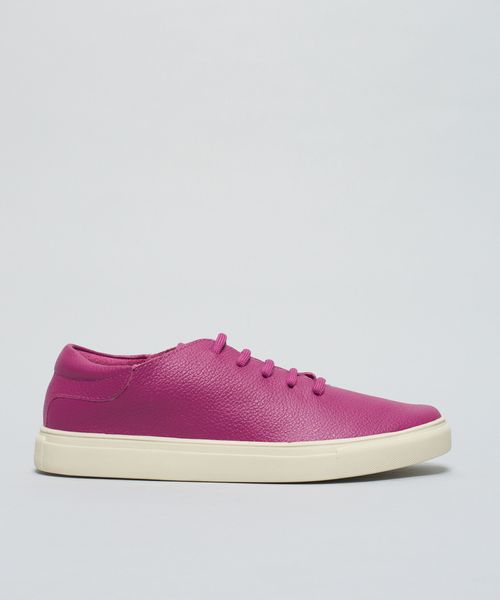 Tenis Couro Basiquinho - Magenta