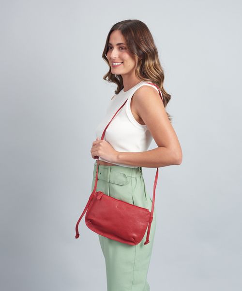 Bolsa Castanha - Vermelho