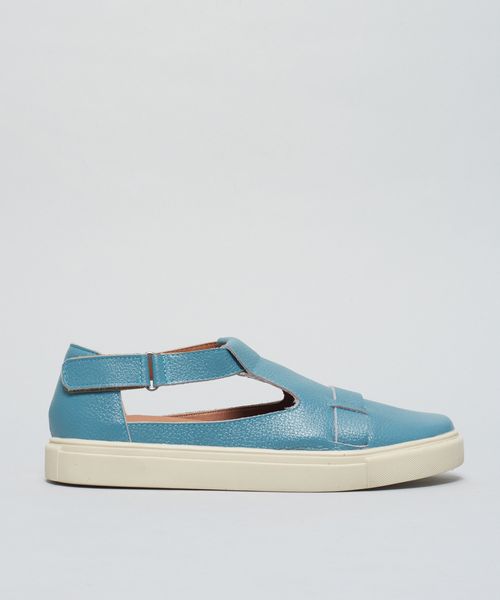 Tênis Vazado Velcro - Azul Cristal