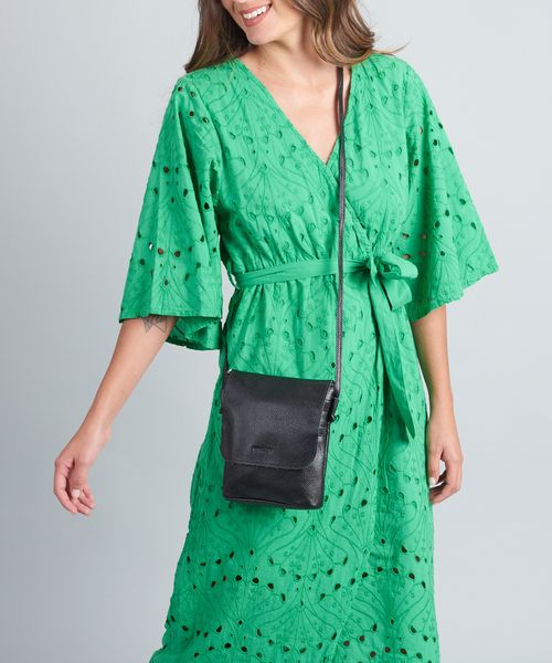 Bolsinha Duo Zip - Preto