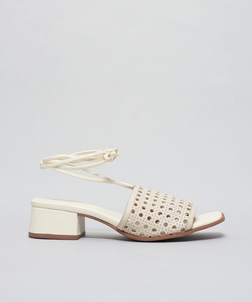 Sandalia Baixa Tramado - Offwhite