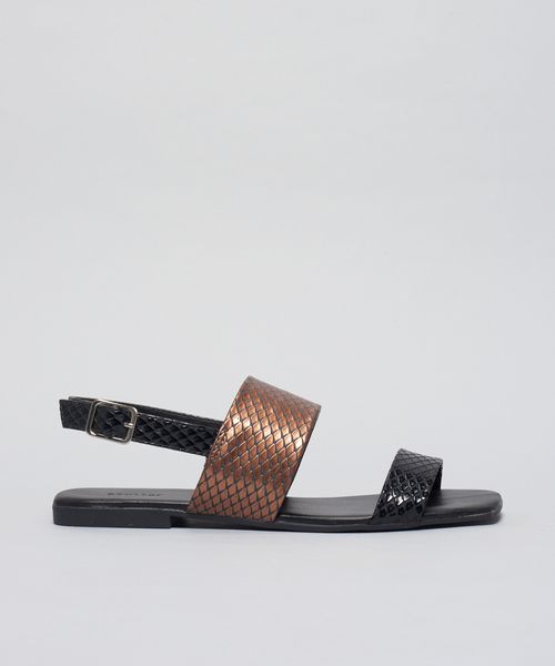 Rasteira Basica Cobrinha - Bronze