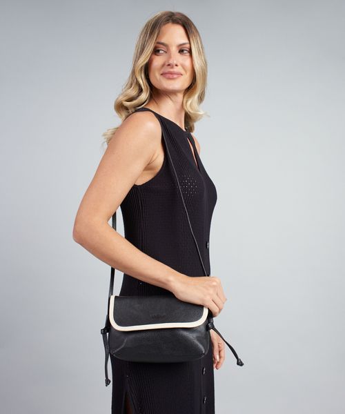 Bolsa p Couro Vies - Preto