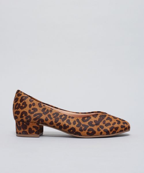 Scarpin Pelo Onca Bico Redondo - Onca