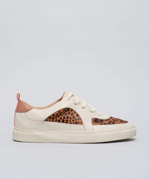 Tenis Mix Pelos - Offwhite