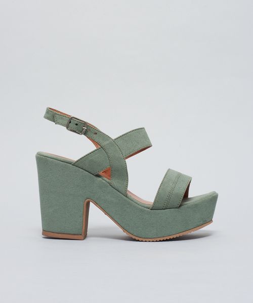 Meia Pata Suede Tiras - Folha