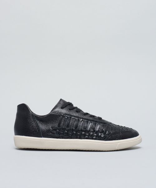 Tenis Couro Tresse - Preto