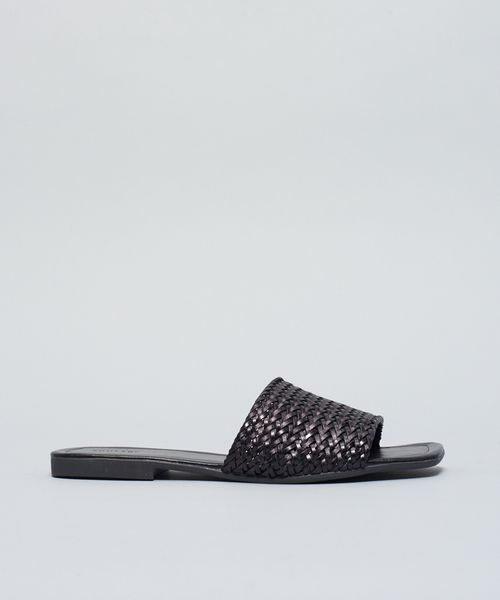Rasteira Tresse Basica - Preto