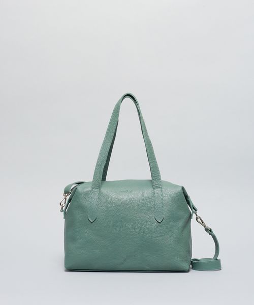 Bolsa m Pesponto Couro - Folha