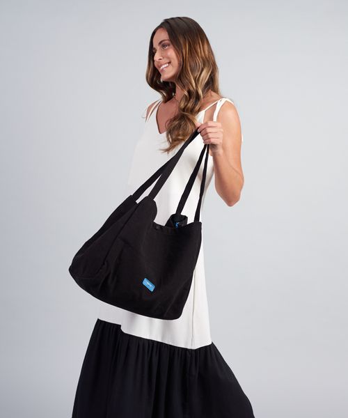 Bolsa Lona Jardim Lisa - Preto 2