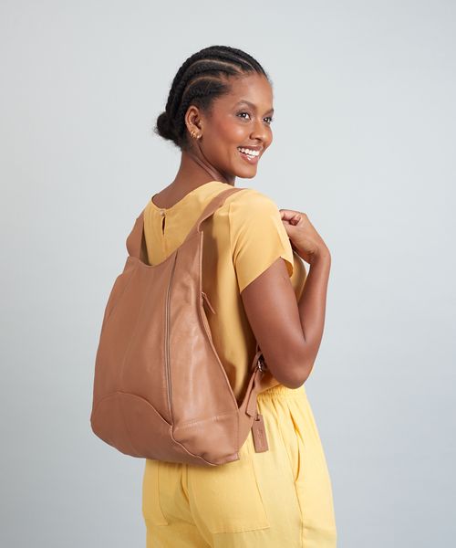 Mochila Viva - Caramelo/Cinza