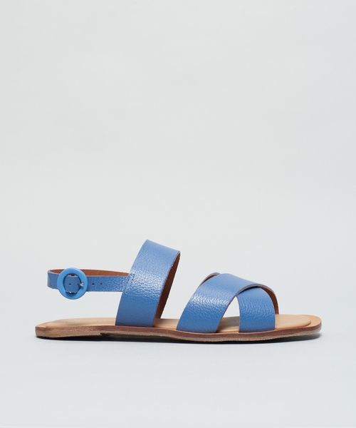 Rasteira Couro Diana - Denim