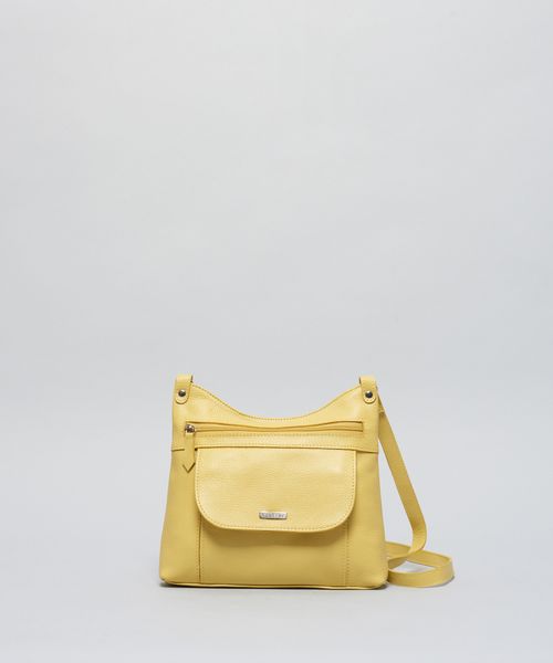 Bolsa p Couro Gabi - Amarelo Polen
