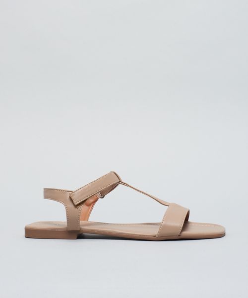 Rasteira Soft Bico Quadrado - Aveia