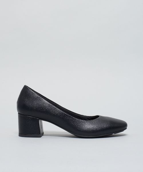 Scarpin Couro Iara - Preto