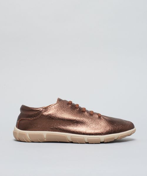 Tênis Francês Liso Elastico - Bronze