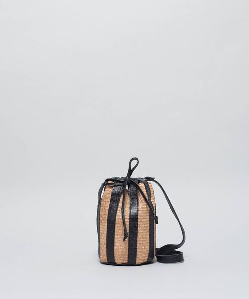 Bolsa p Baldinho Rafia - Preto