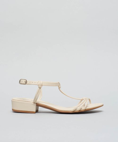 Rasteira Saltinho Helena - Offwhite