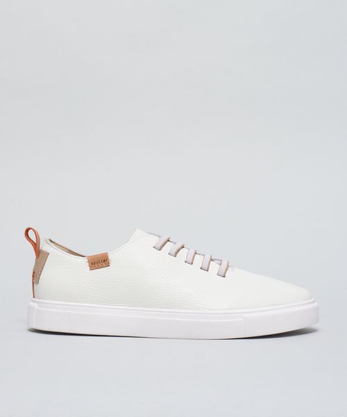 Tenis Couro Pratico - Branco