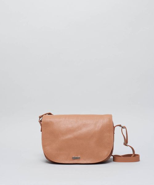 Bolsa m Couro Lua - Caramelo