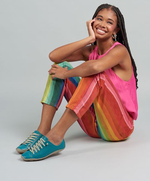 Tenis Perfuros Bicolor - Esmeralda