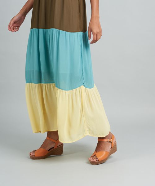 Anabela Beijinho Couro - Cenoura