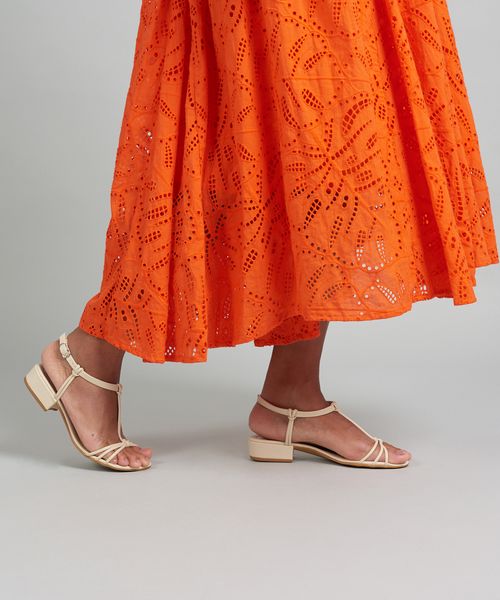 Rasteira Saltinho Helena - Offwhite