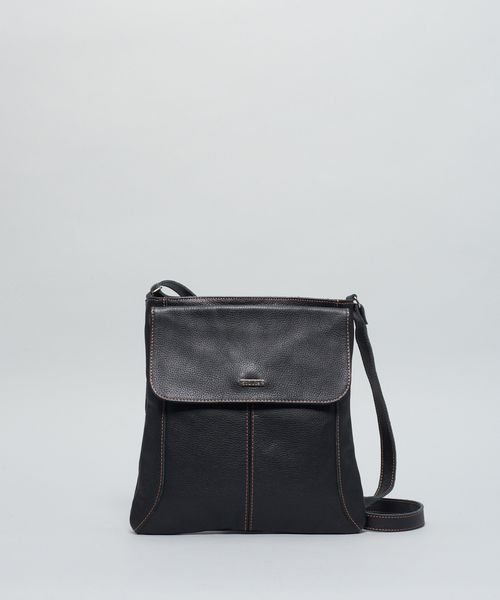 Bolsa m Chapada Pespontada - Preto