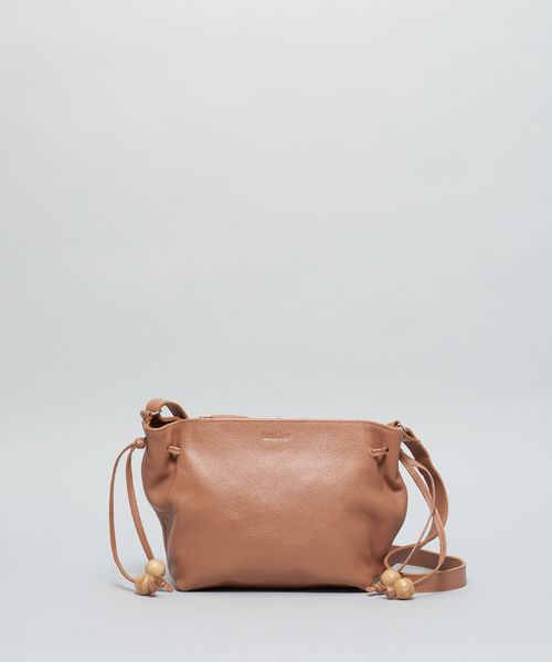 Bolsa m Couro Esferas - Caramelo