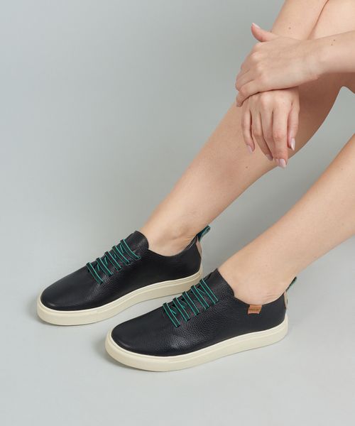 Tenis Couro Pratico - Preto