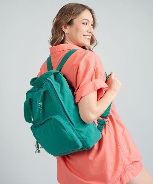 Mochila Lona Marina - Esmeralda