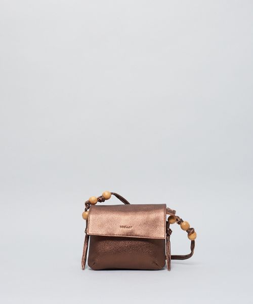 Bolsa p Couro Esferas - Bronze