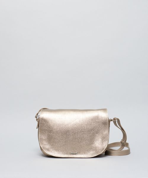 Bolsa m Couro Lua - Prata Velho