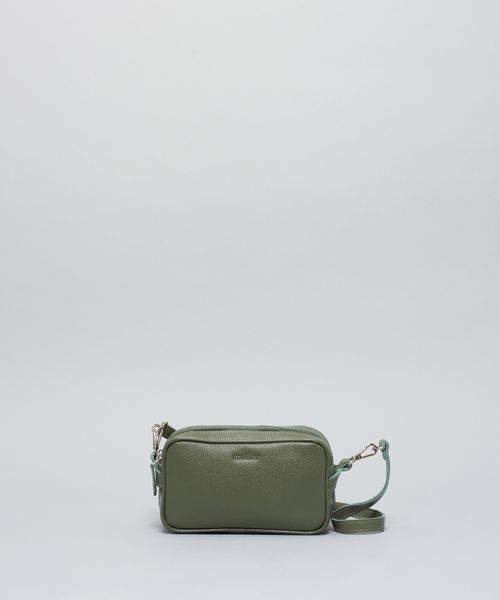 Bolsa p Couro 2 Alcas - Verde Militar