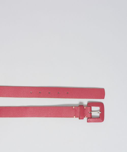 Cinto Couro Marina - Cereja