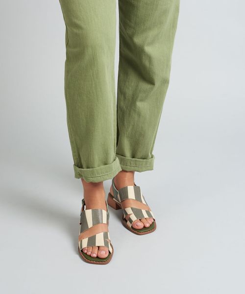 Sandalia Media Listra Bold - Listra Verde Militar
