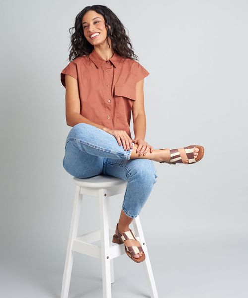 Sandalia Media Listra Bold - Listra Chocolate