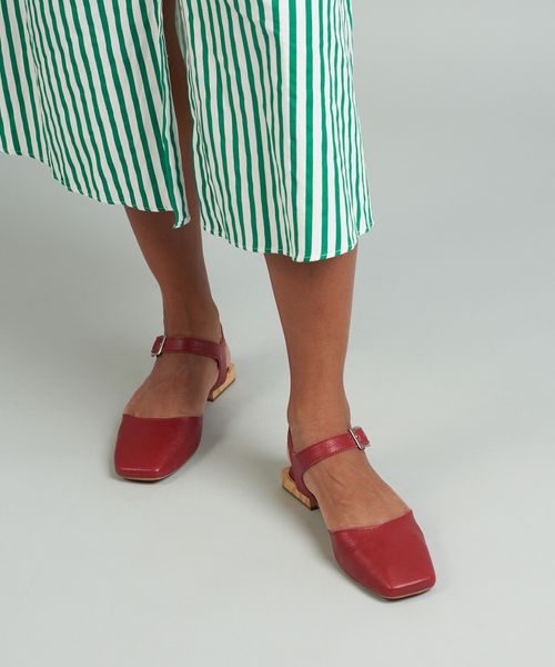 Sapatilha Couro Caroline - Merlot