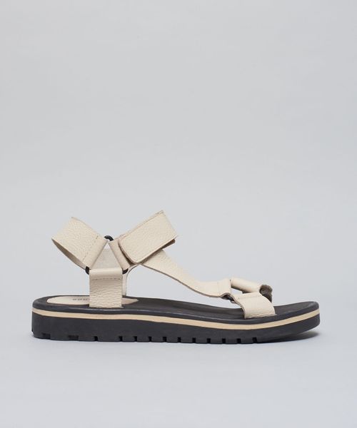 Rasteira Papete Couro - Offwhite