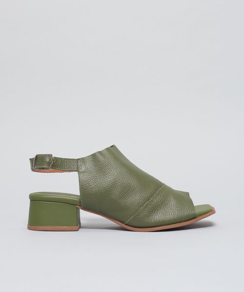 Sandalia Media Fechada Bel - Verde Militar