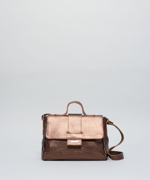 Bolsa m Couro Giulia - Bronze