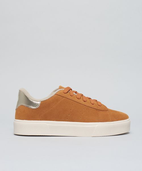 Tenis Camurca Soft Juliana - Caramelo