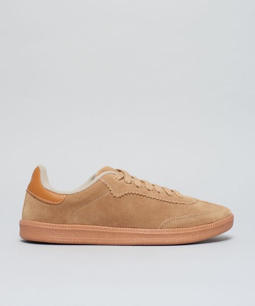Tenis Camurca Soft Cecilia - Caramelo