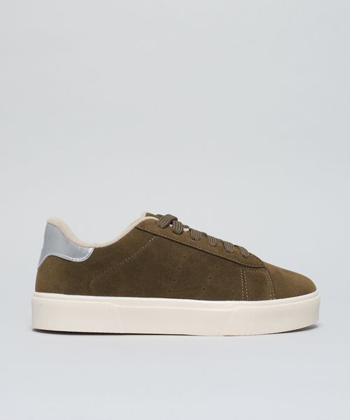 Tenis Camurca Soft Juliana - Verde Militar