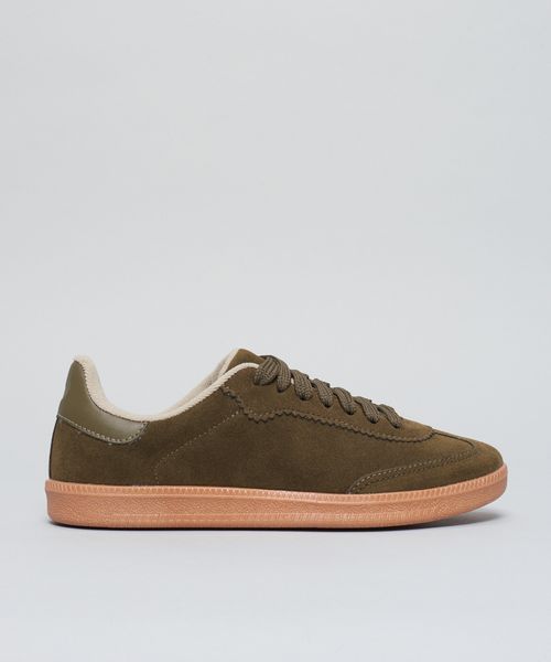 Tenis Camurca Soft Cecilia - Verde Militar